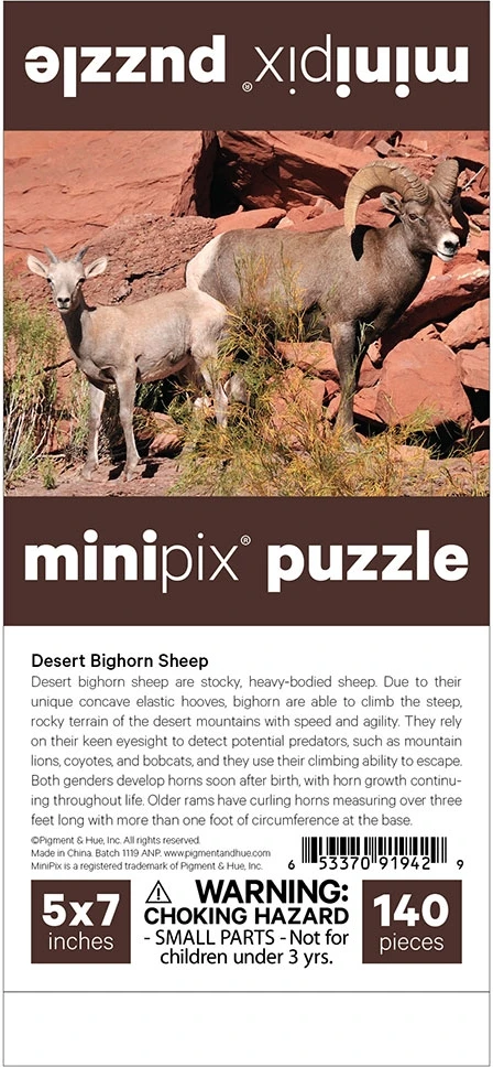 Desert Bighorn Sheep MiniPix® Puzzle Animals