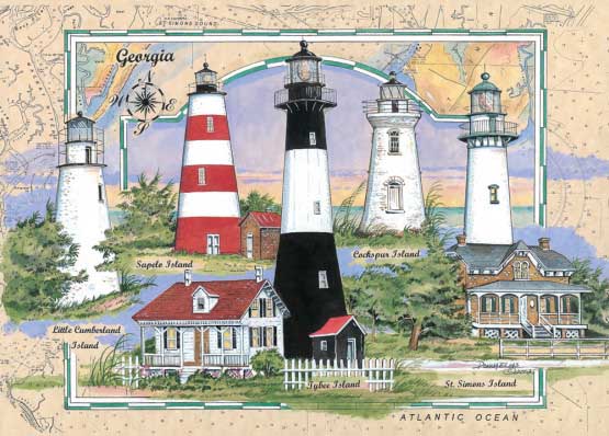 Georgia Lighthouse Lighthouse Jigsaw Puzzle