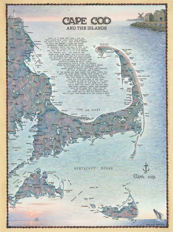 Cape Cod and the Island Waterways - Scratch and Dent Maps & Geography Jigsaw Puzzle