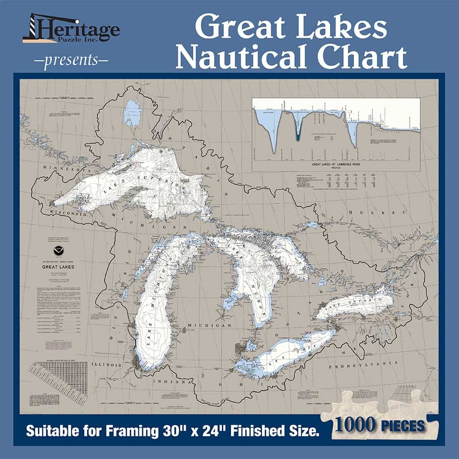 Great Lakes Nautical Chart Maps & Geography