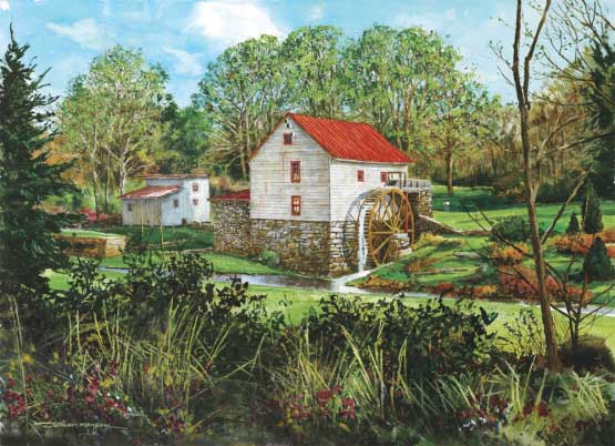 The Old Mill Landscape Jigsaw Puzzle