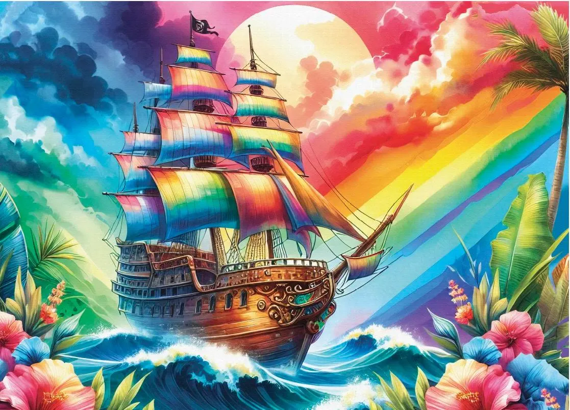 Colorful Horizons Boat