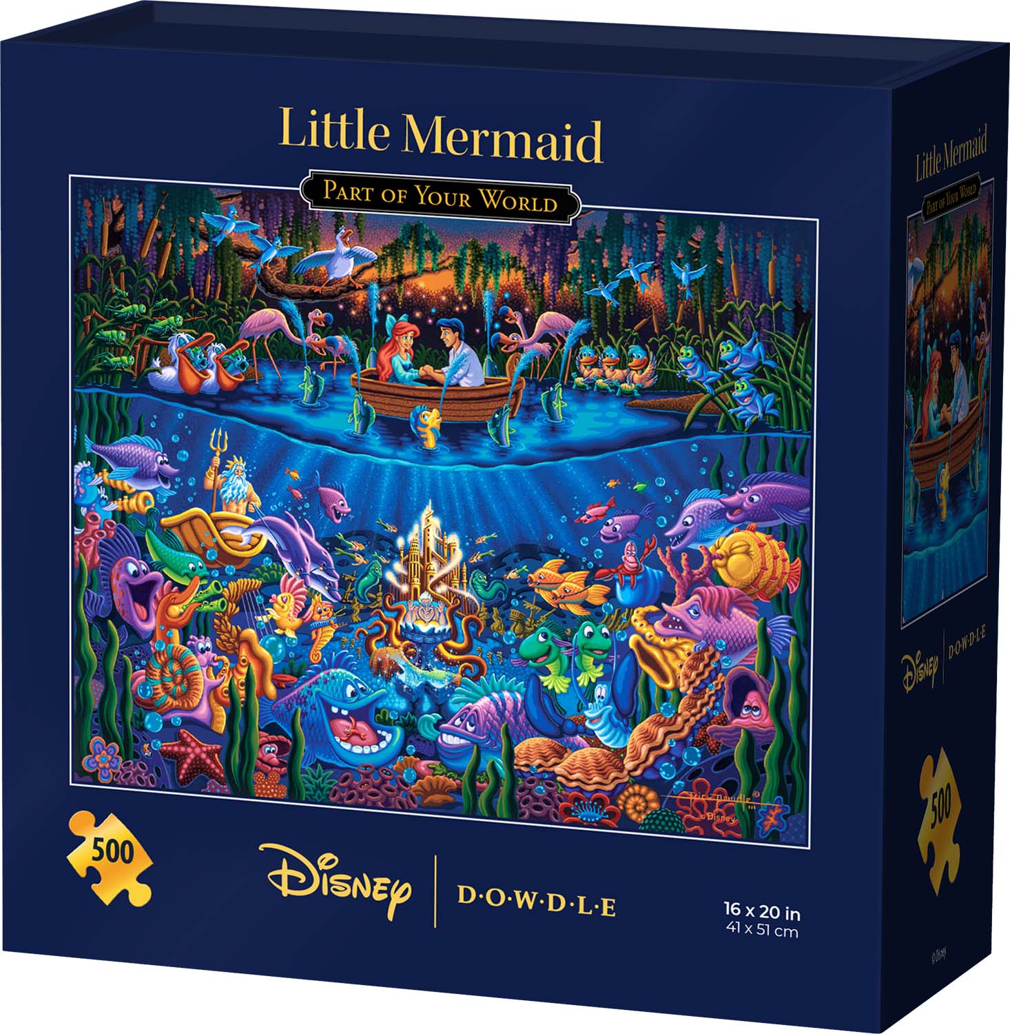 The Little Mermaid Part of Your World, 500 Pieces, Dowdle Folk Art