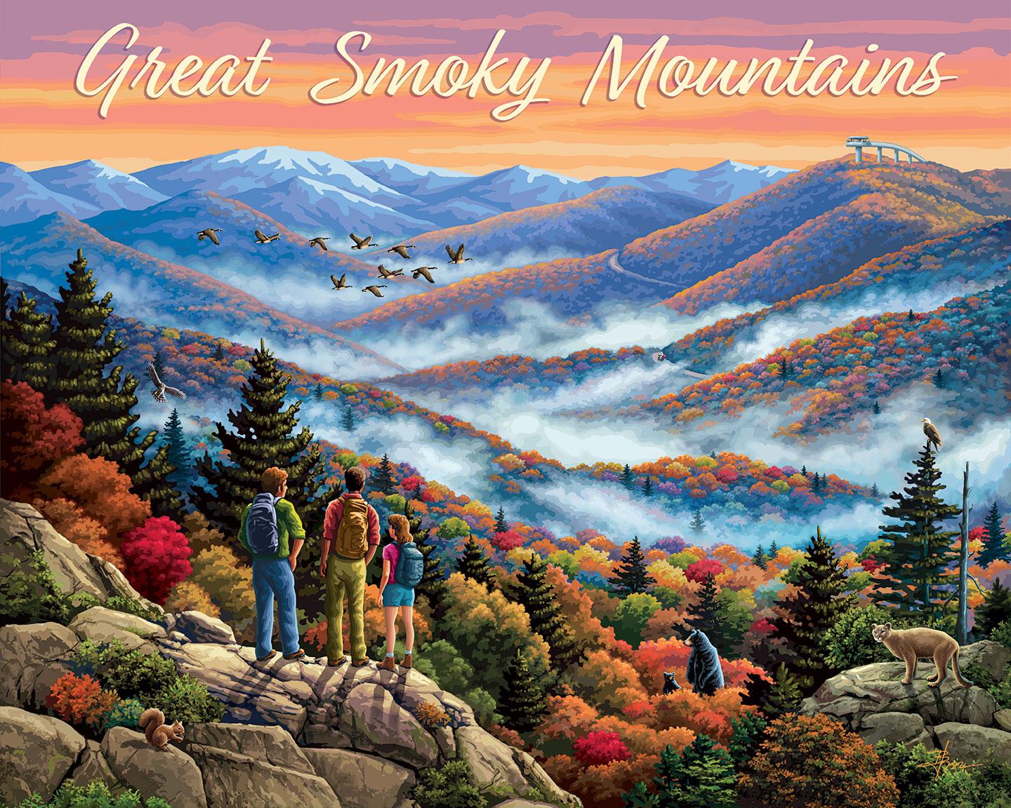 Great Smoky Mountains Mountain Jigsaw Puzzle