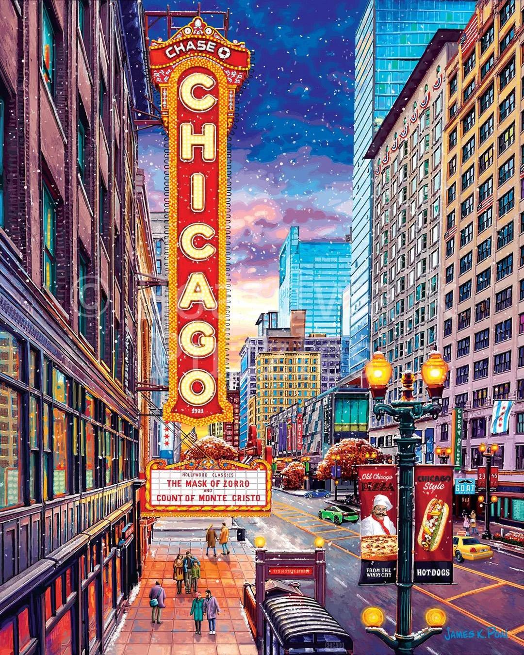 Chicago Downtown Chicago Jigsaw Puzzle