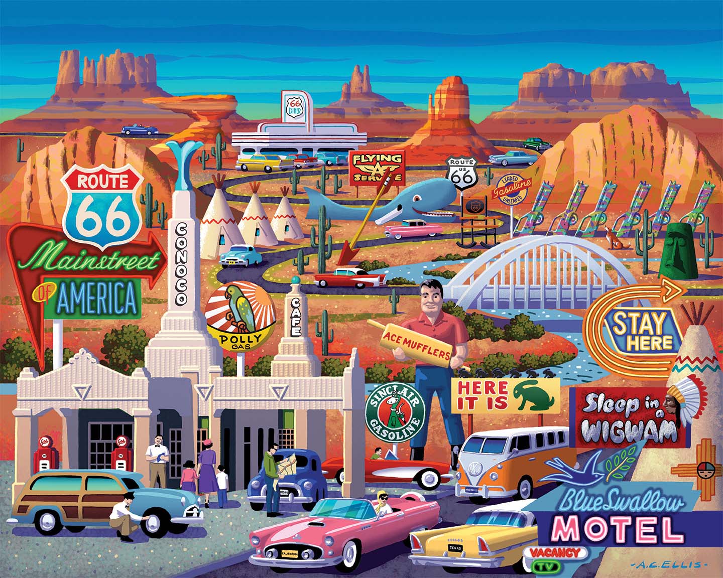Route 66 Travel Jigsaw Puzzle