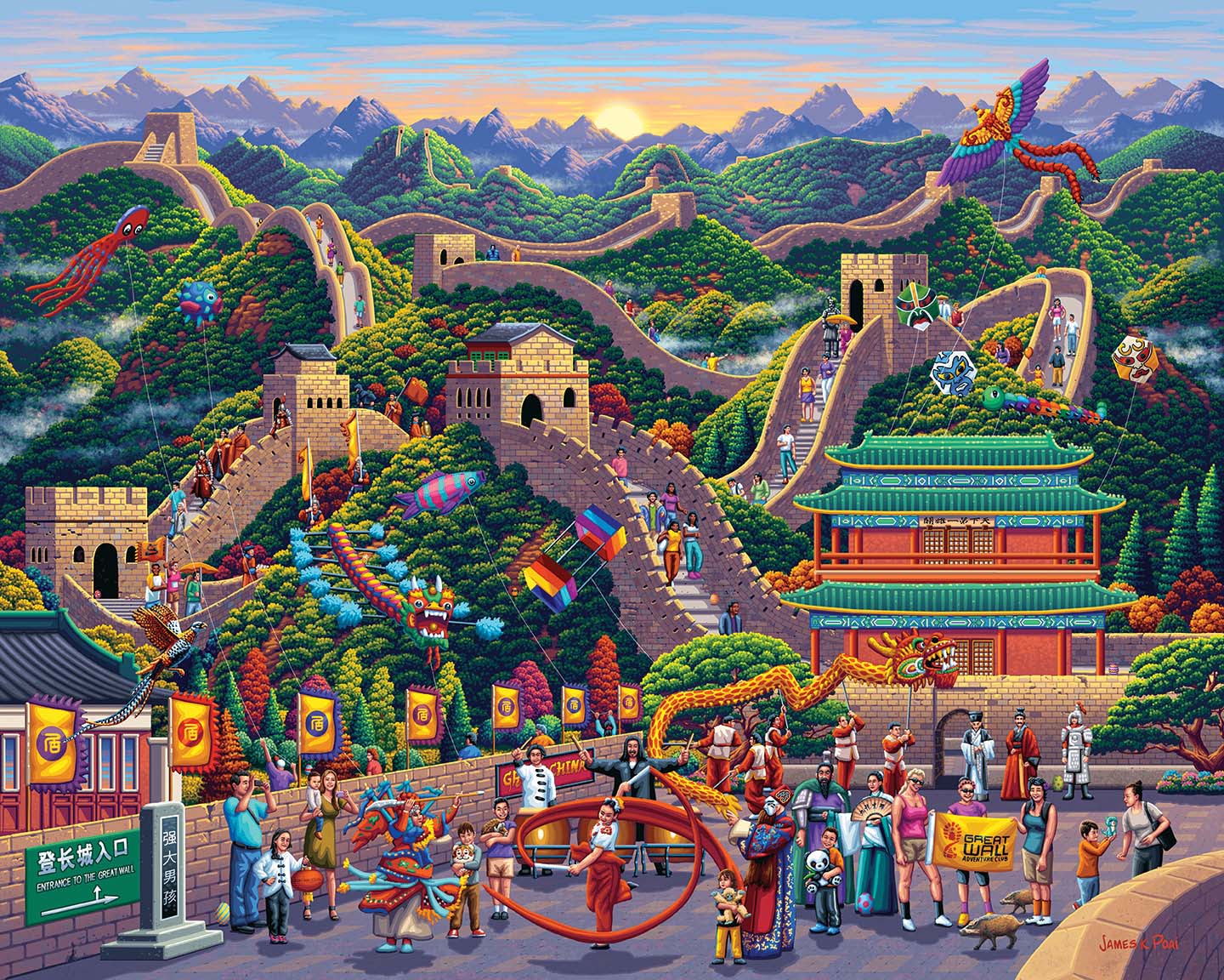 Great Wall of China Landmarks & Monuments Jigsaw Puzzle