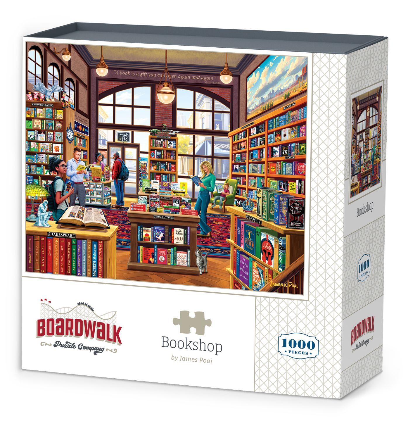 Bookshop, 1000 Pieces, Boardwalk | Puzzle Warehouse