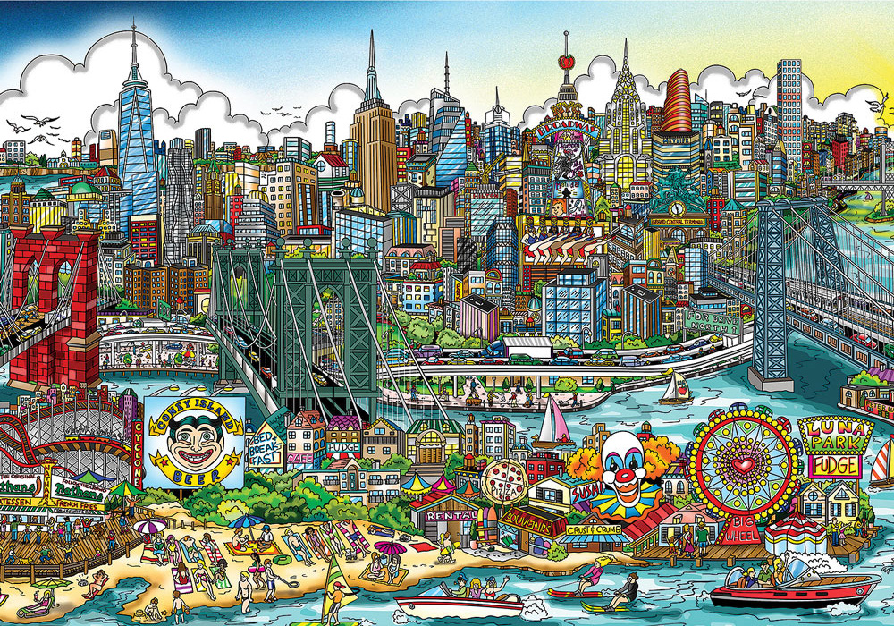 A Day at the Beach Humor Jigsaw Puzzle