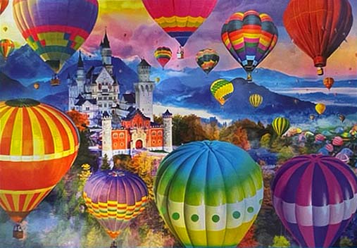 Neuschwanstein Air Balloon Festival Hot Air Balloon Jigsaw Puzzle