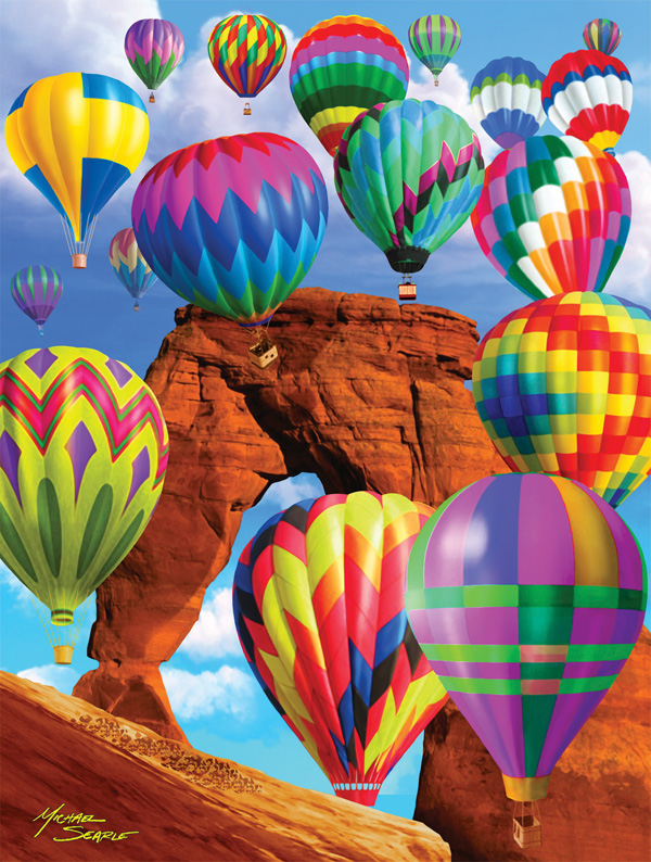 Up in the Air Hot Air Balloon Jigsaw Puzzle By Cobble Hill
