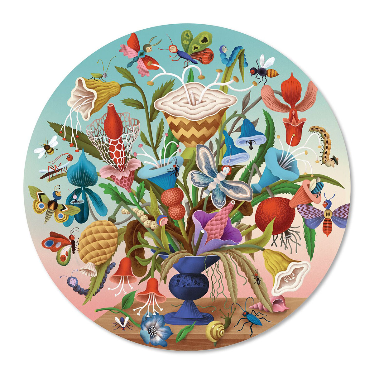 Joyful Flower & Garden Jigsaw Puzzle By Galison