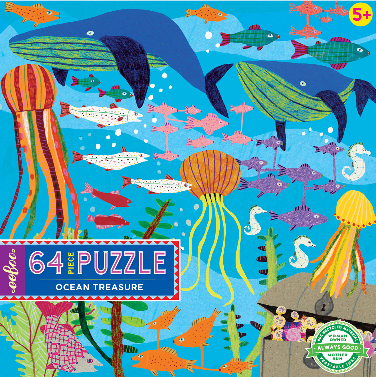 Ocean Life Fish Children's Puzzles By Mudpuppy