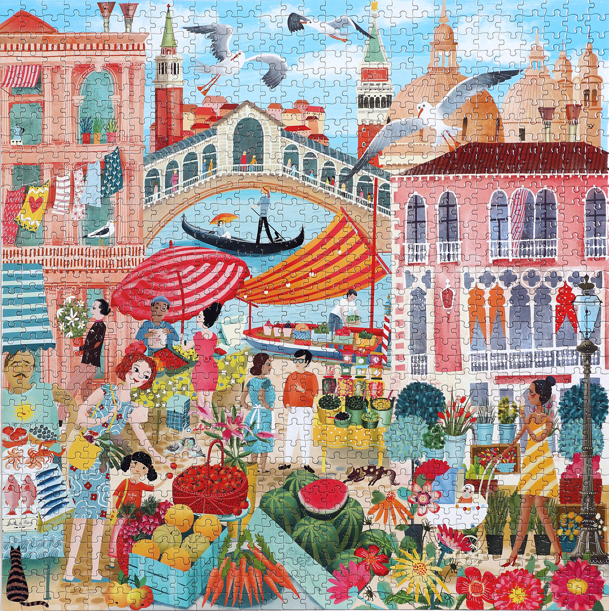 Venice Open Market Italy Jigsaw Puzzle