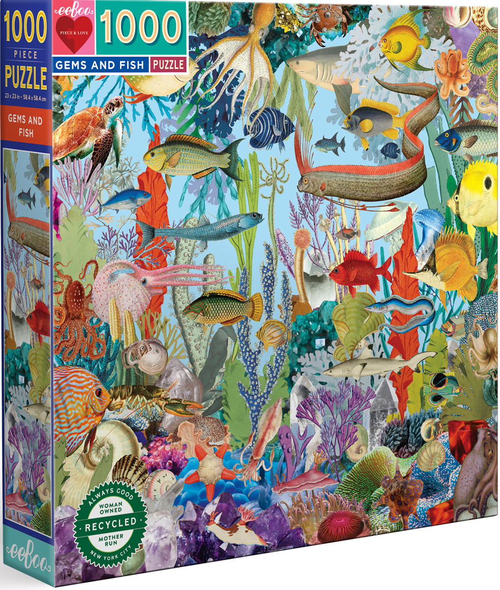 Gems and Fish Sea Life Jigsaw Puzzle