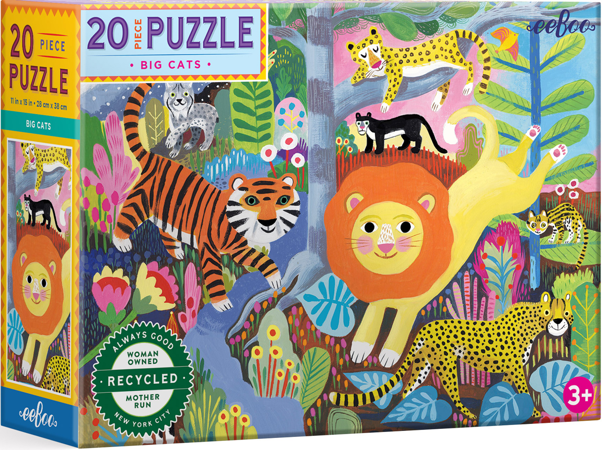 Big Cats Children's Cartoon Jigsaw Puzzle