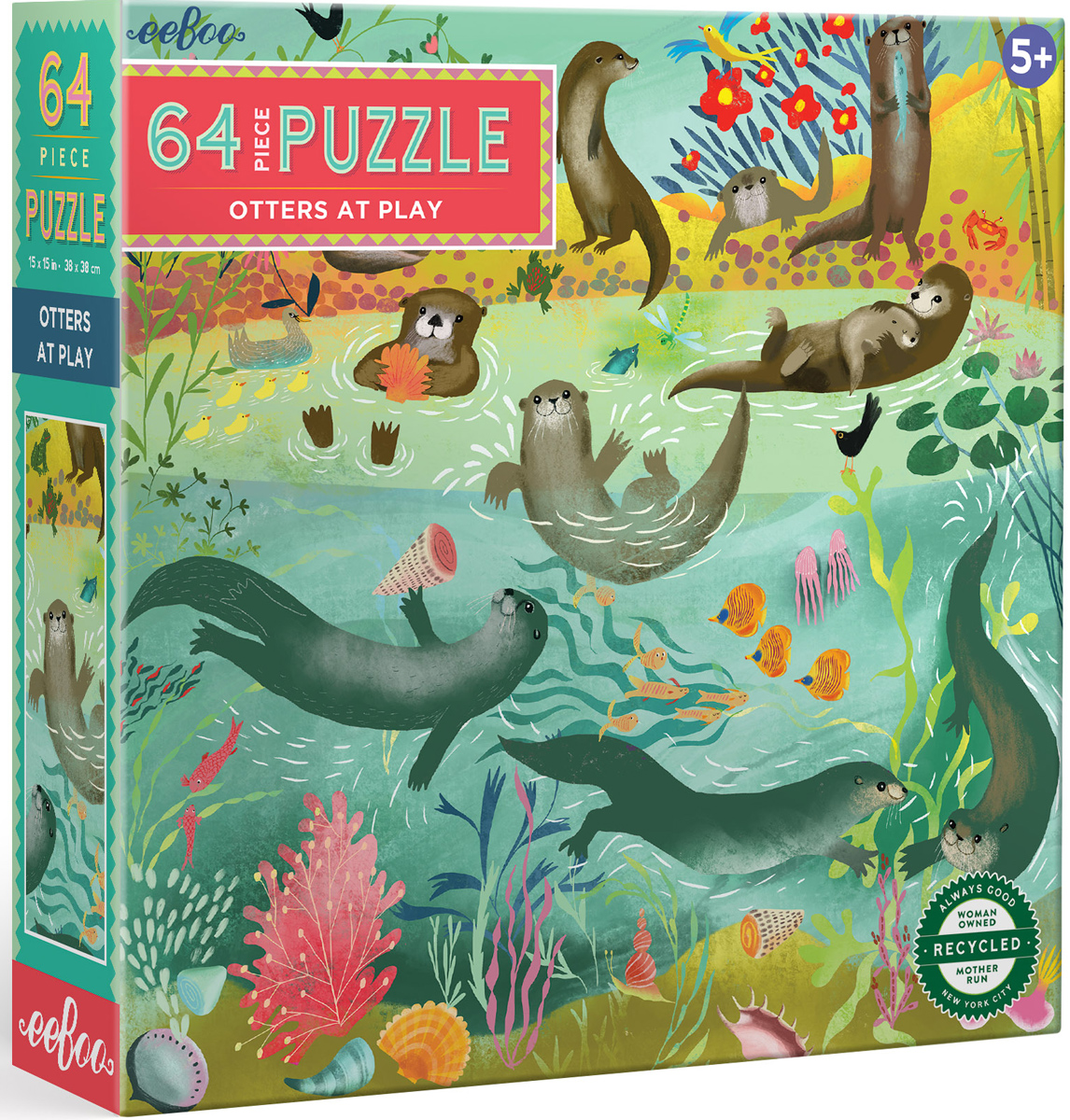 Otters at Play Sea Life Jigsaw Puzzle