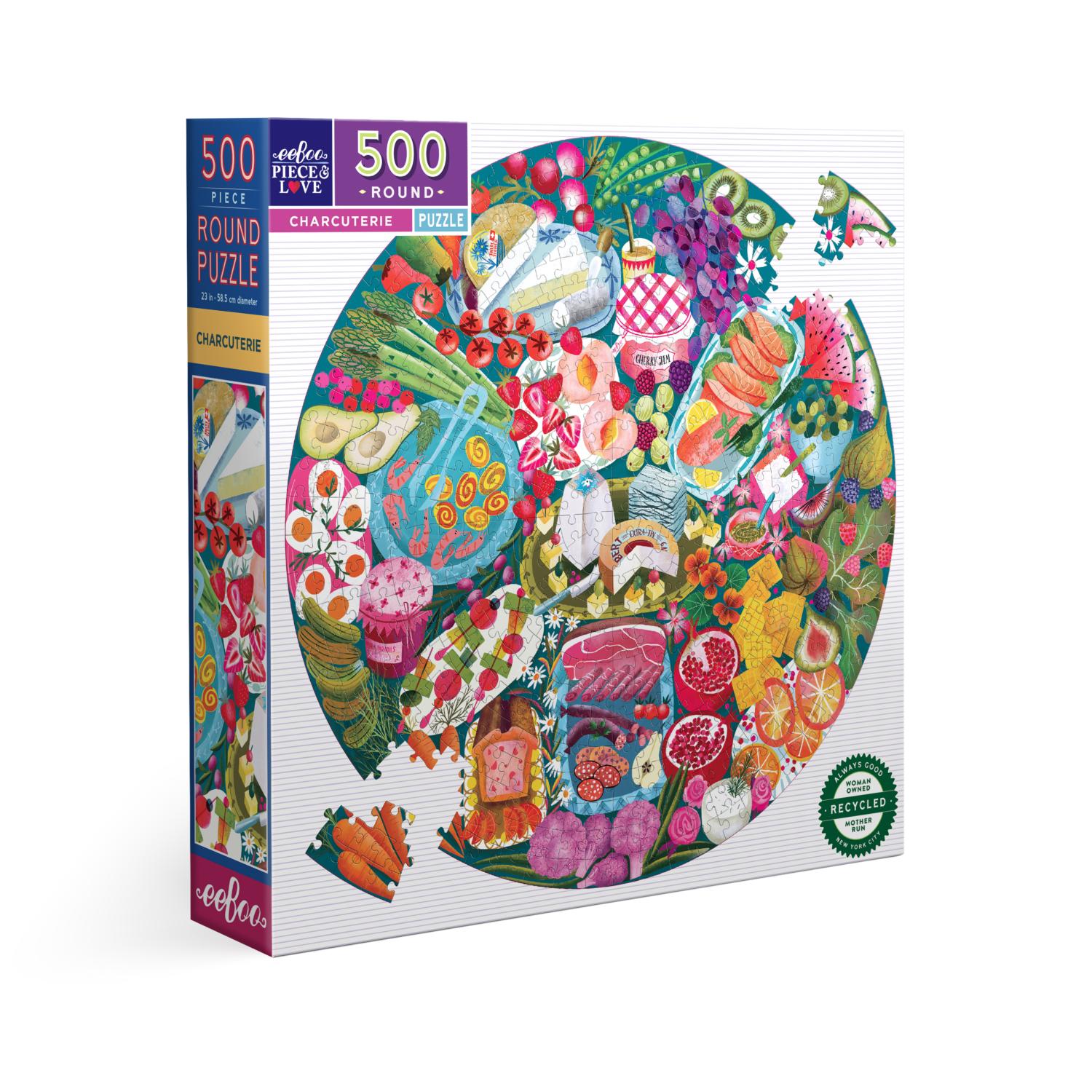 Charcuterie , 500 Pieces, eeBoo | Puzzle Warehouse