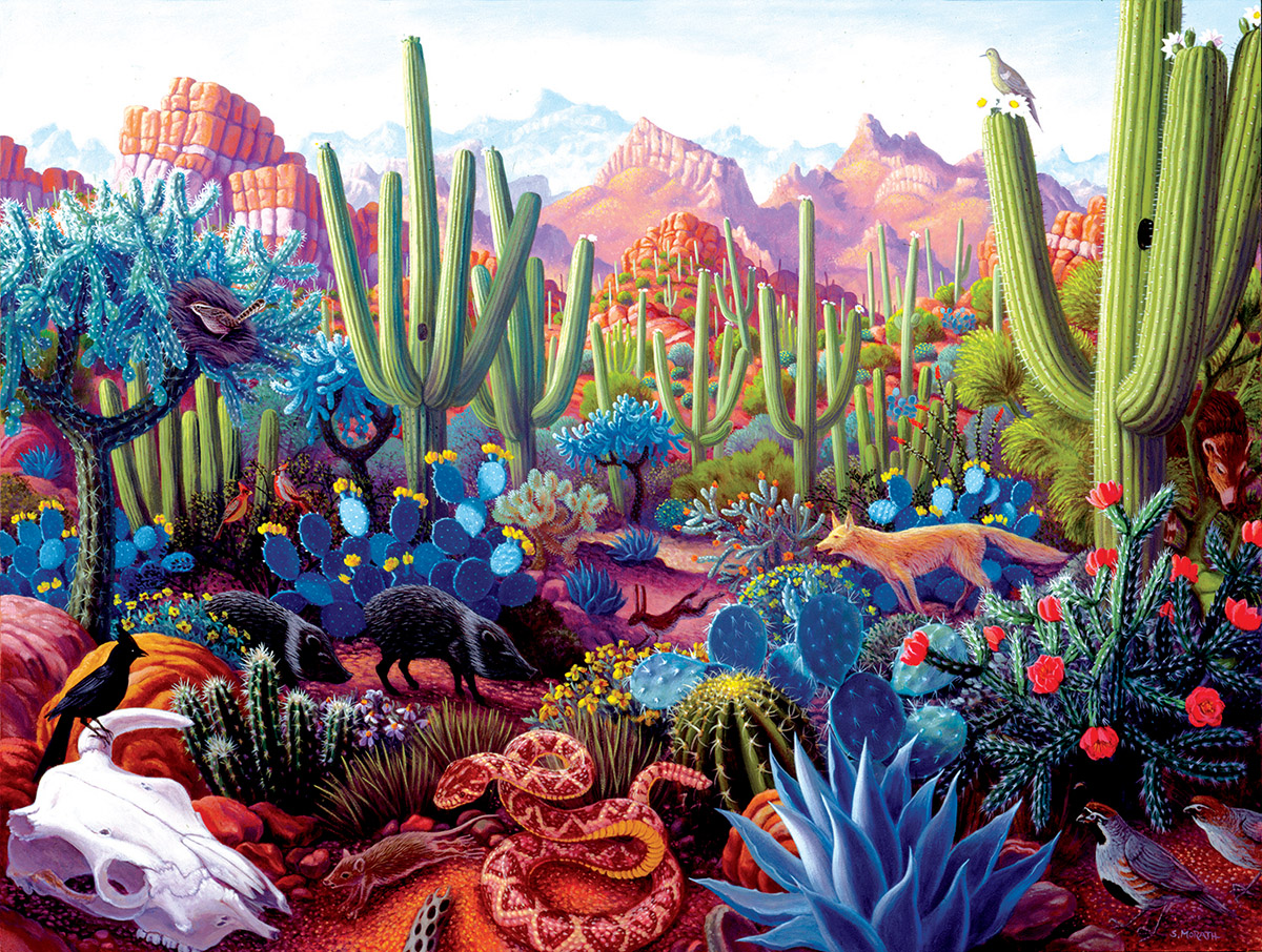 Cactusland - Scratch and Dent Flower & Garden Jigsaw Puzzle