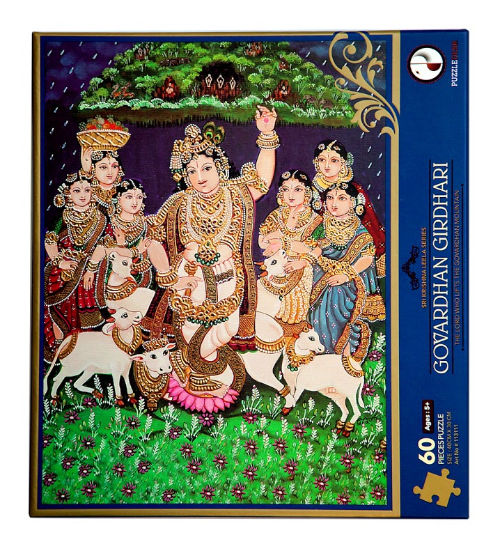 Govardhan Girdhari Puzzle (Sri Krishna Leela Series) Cultural Art Jigsaw Puzzle