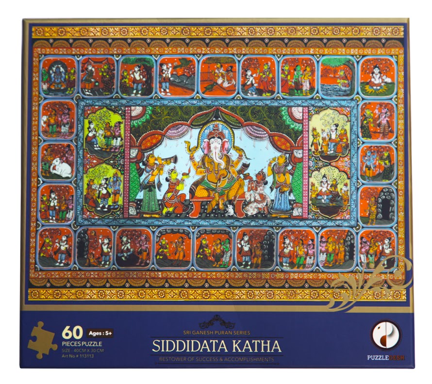 Siddidata Katha Puzzle (Sri Ganesh Puran Series) Cultural Art Jigsaw Puzzle