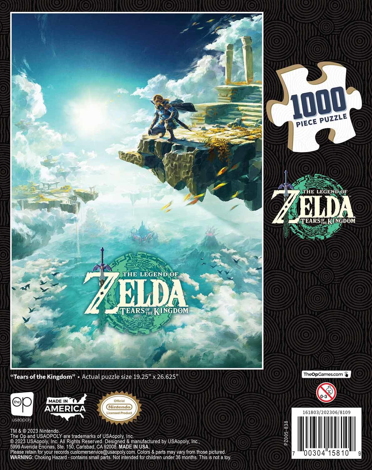 ゼルダの伝説 スカイウォードソード ジグソーパズル 海外限定 usaopoly ゼルダの伝説 スカイウォードソード ジグソーパズル 海外限定