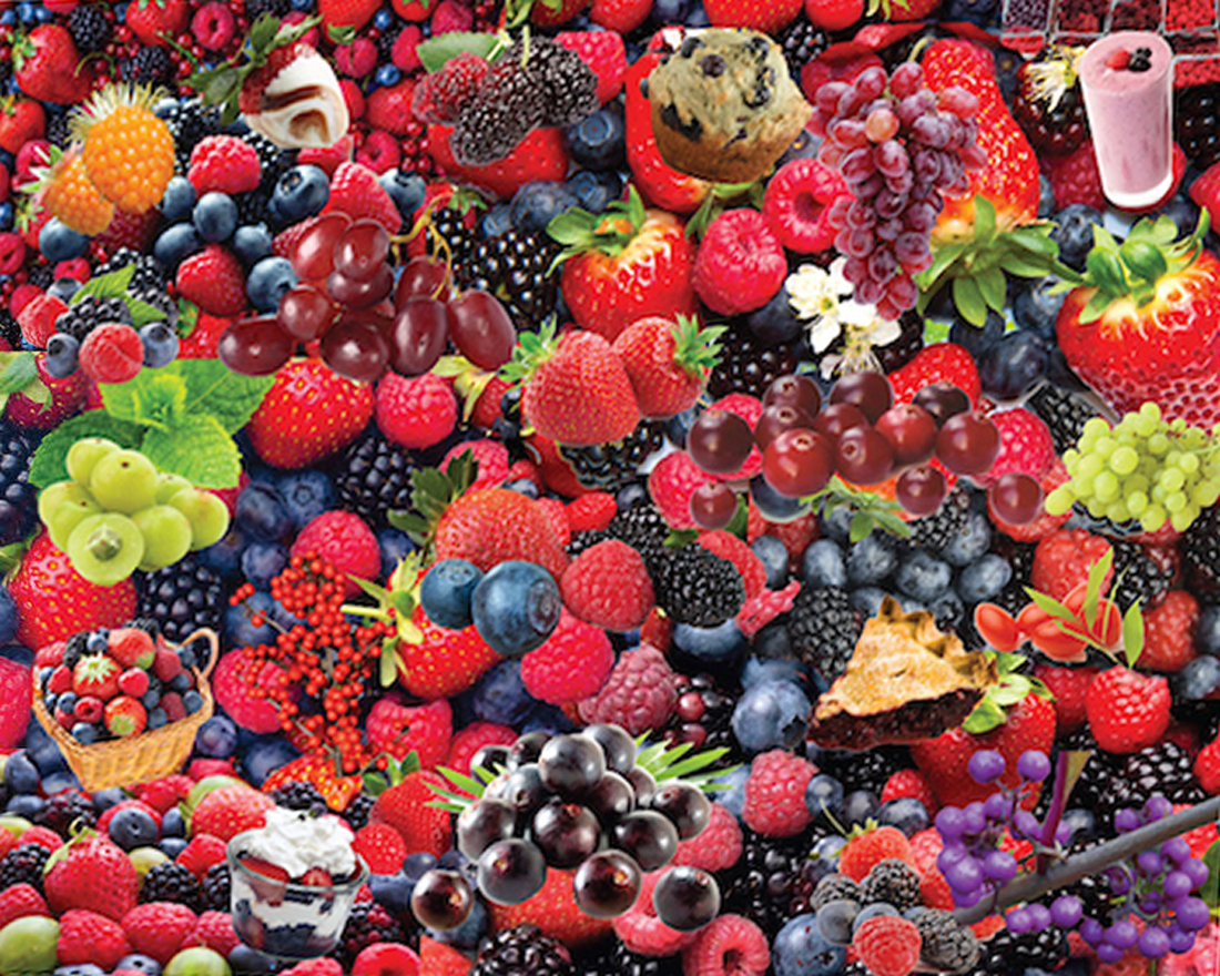 Berries, Berries, Berries Fruit & Vegetable Jigsaw Puzzle