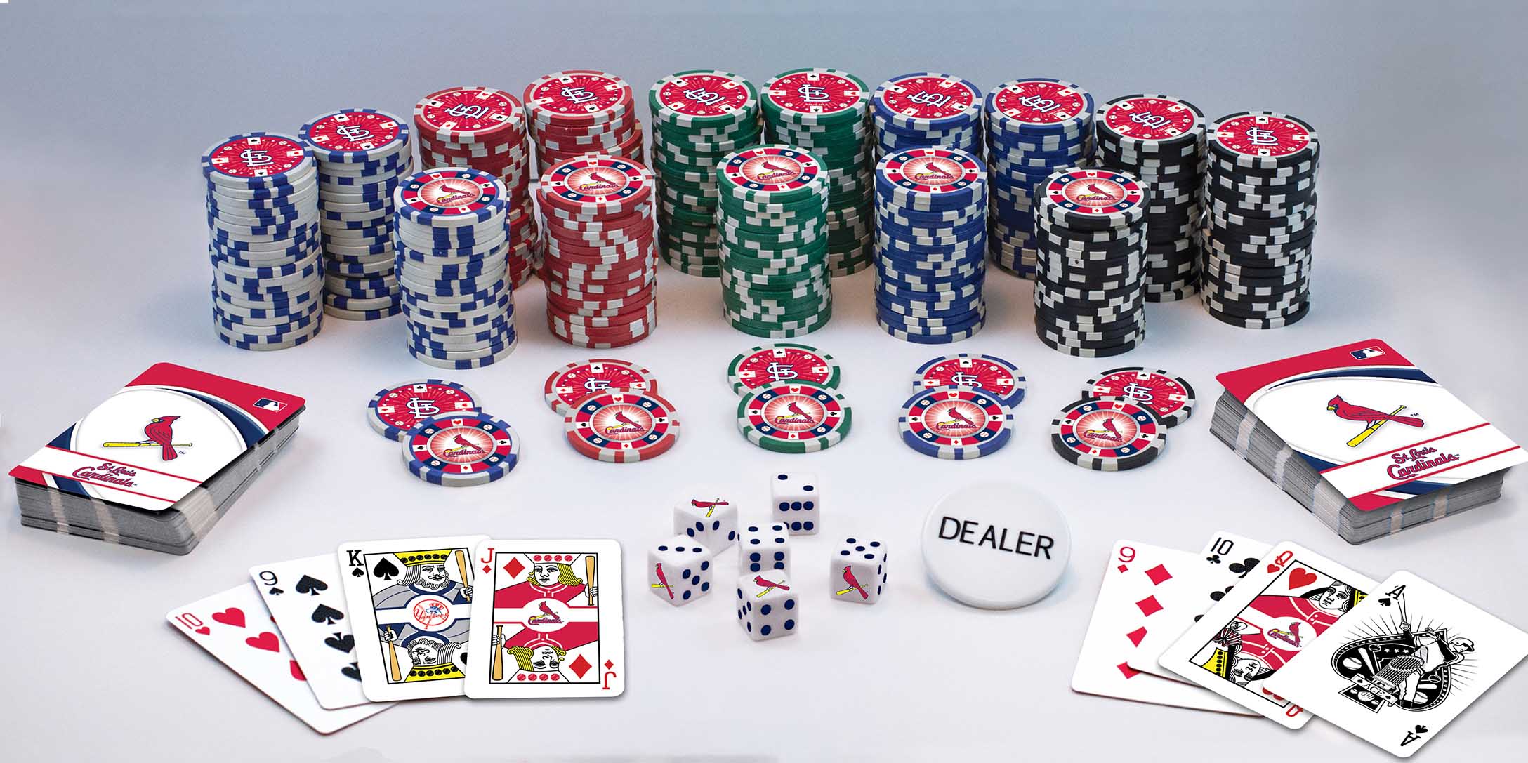 St. Louis Cardinals Poker Set, MasterPieces | Puzzle Warehouse