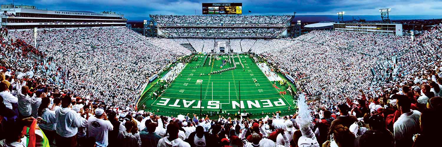 Penn State Nittany Lions NCAA Panoramic Puzzle - End Zone Sports Jigsaw Puzzle