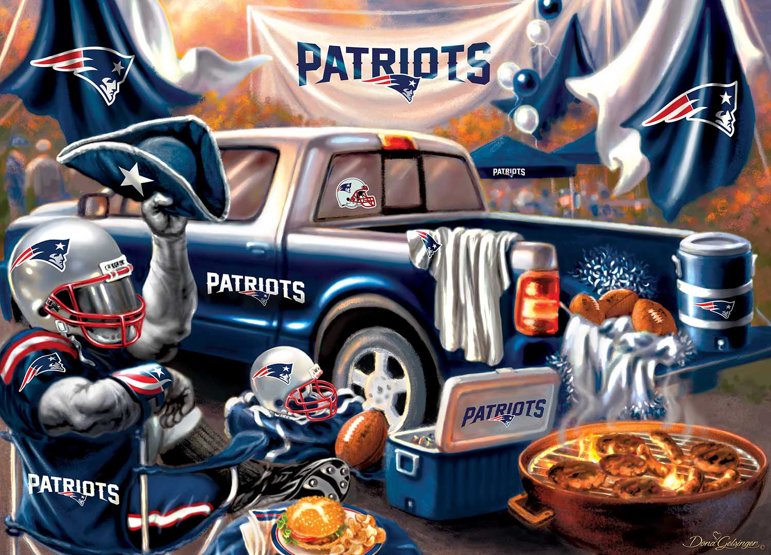 New England Patriots Gameday Sports Jigsaw Puzzle