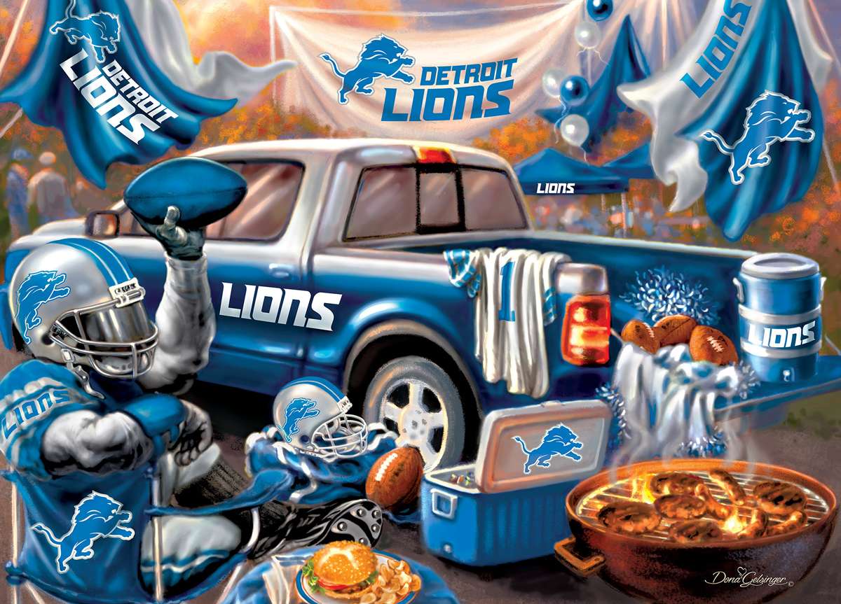 Detroit Lions Gameday Sports Jigsaw Puzzle