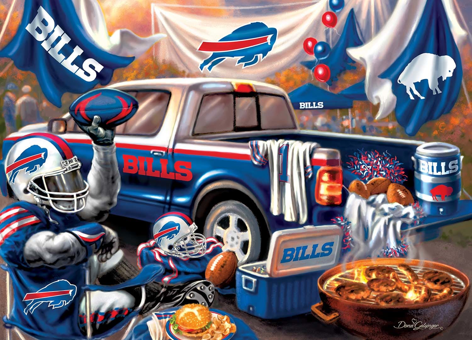 Buffalo Bills Gameday - 1000 Piece Jigsaw Puzzle by