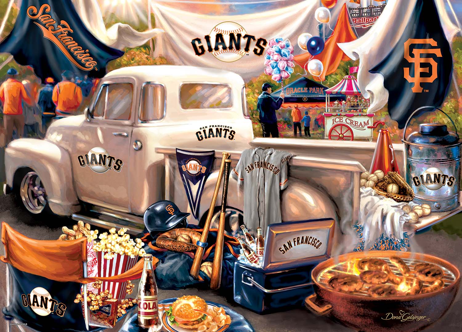 San Francisco Giants MLB Gameday Sports Jigsaw Puzzle