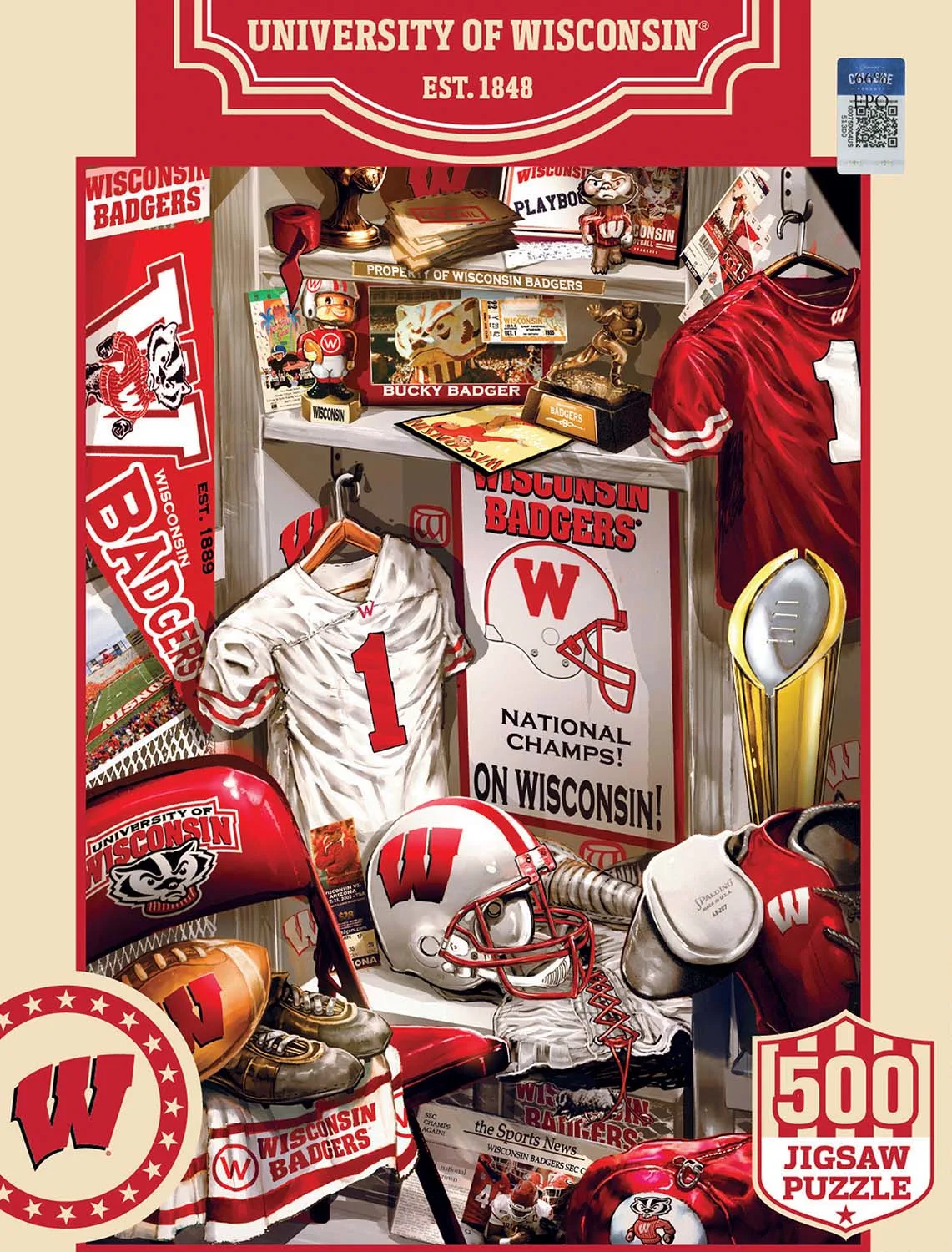 Wisconsin Badgers NCAA Locker Room - Scratch and Dent Sports