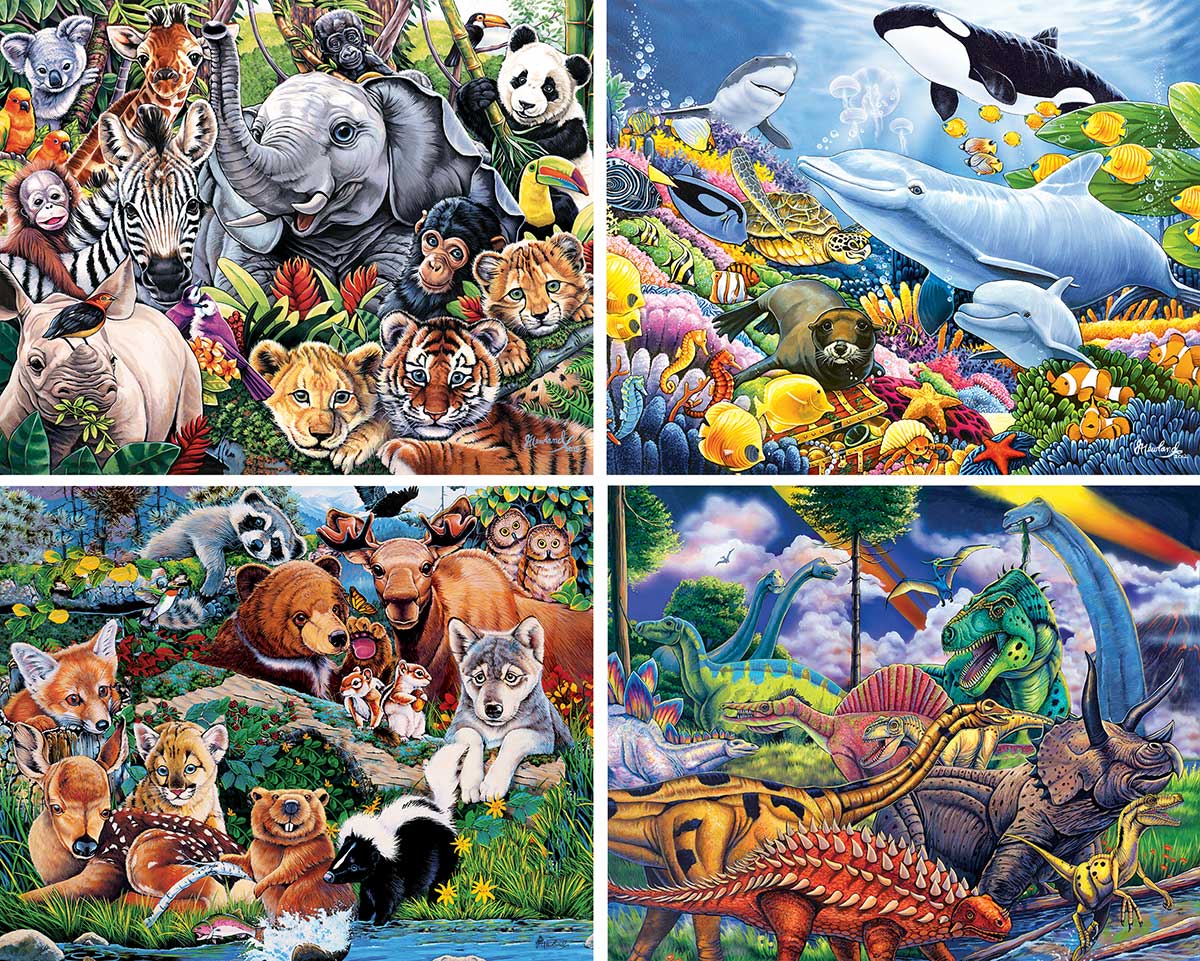 Animal Planet 4-pack - Scratch and Dent Animals Jigsaw Puzzle