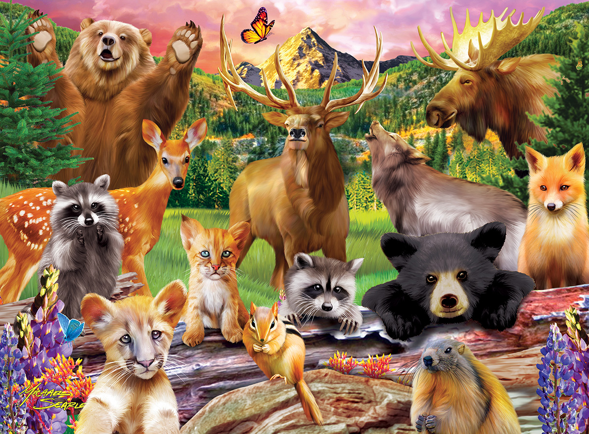 National Parks - Scratch and Dent Animals Jigsaw Puzzle