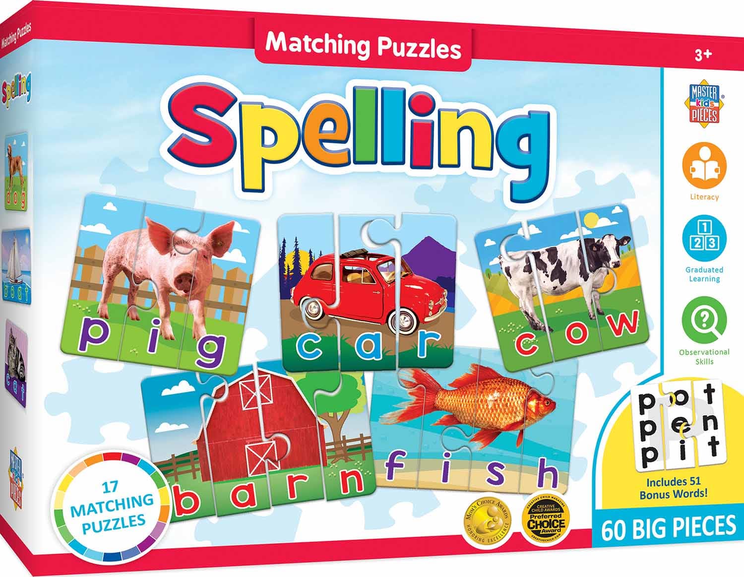 Spelling Matching Puzzle - Scratch and Dent Educational