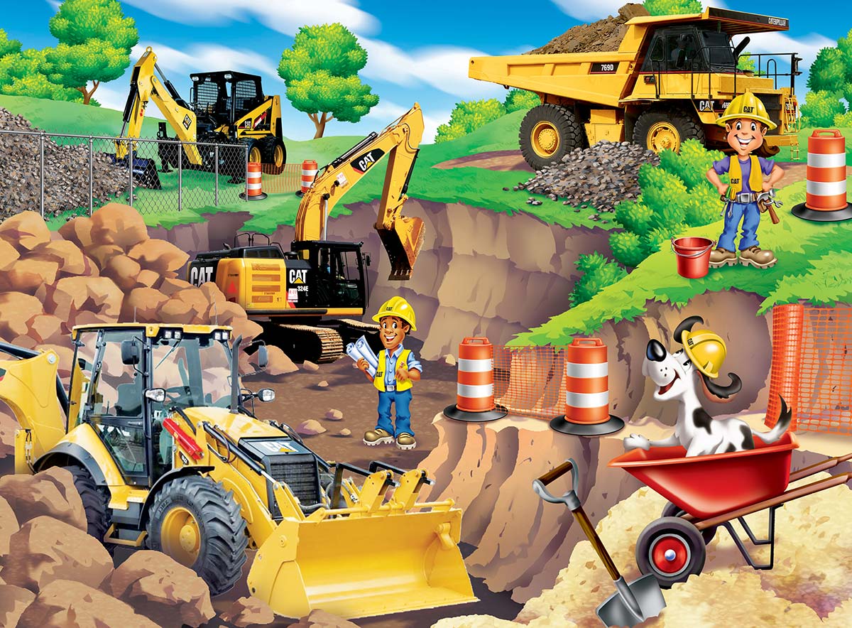 Day at the Quarry - Scratch and Dent Vehicles Children's Puzzles