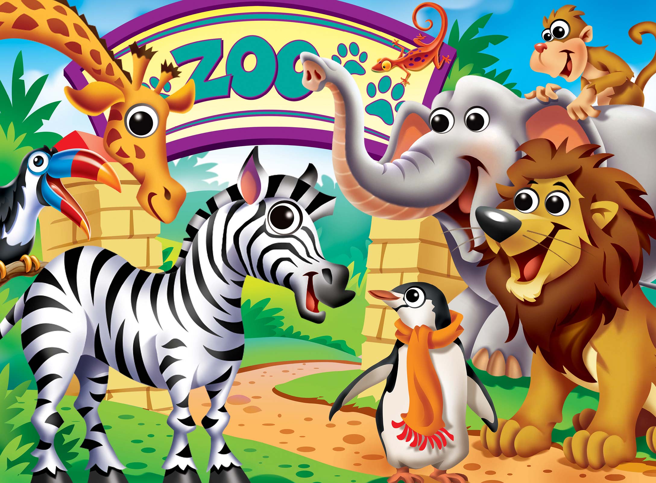 Zoo Animals - Scratch and Dent Animals Jigsaw Puzzle