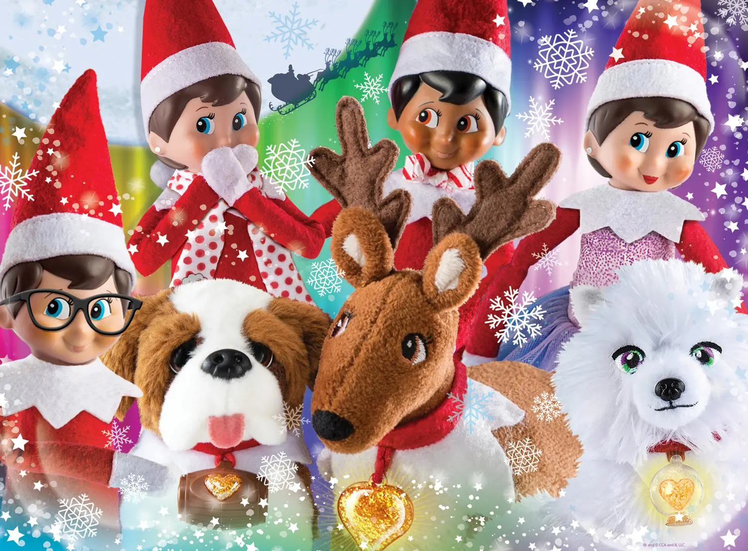 Elf on the Shelf - Friends Fur-ever - 100 Piece Jigsaw
