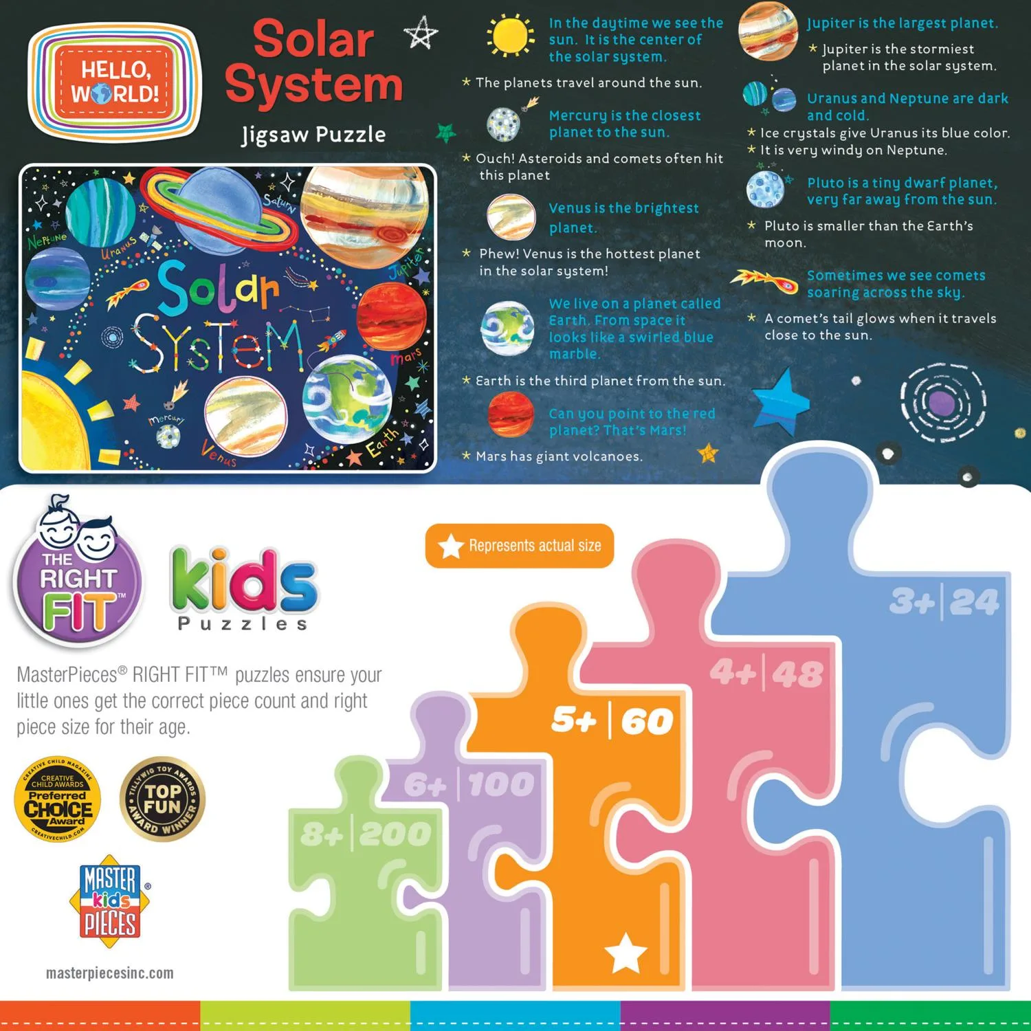Hello, World! - Solar System - 60 Piece Jigsaw Puzzle by