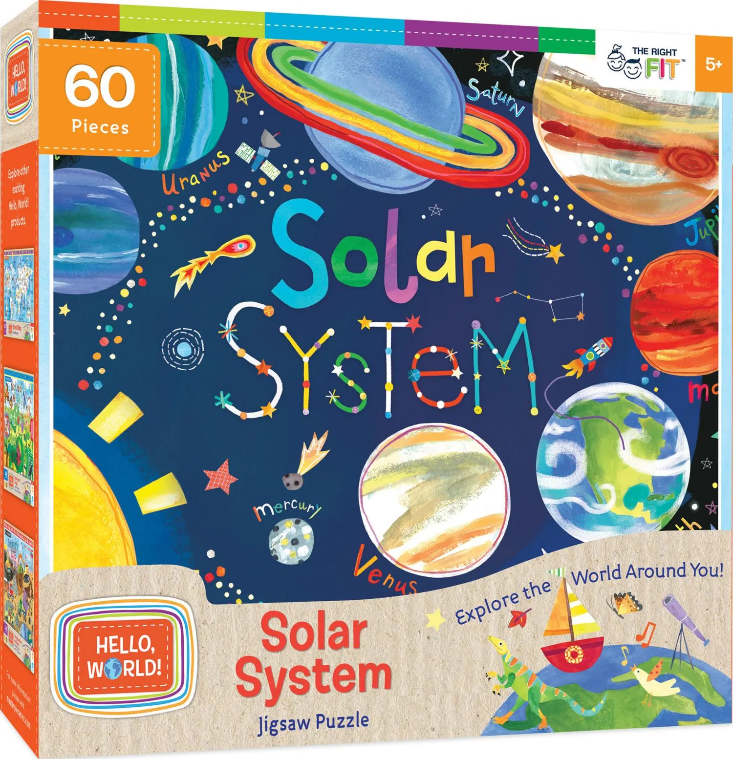 Hello, World! - Solar System - 60 Piece Jigsaw Puzzle by