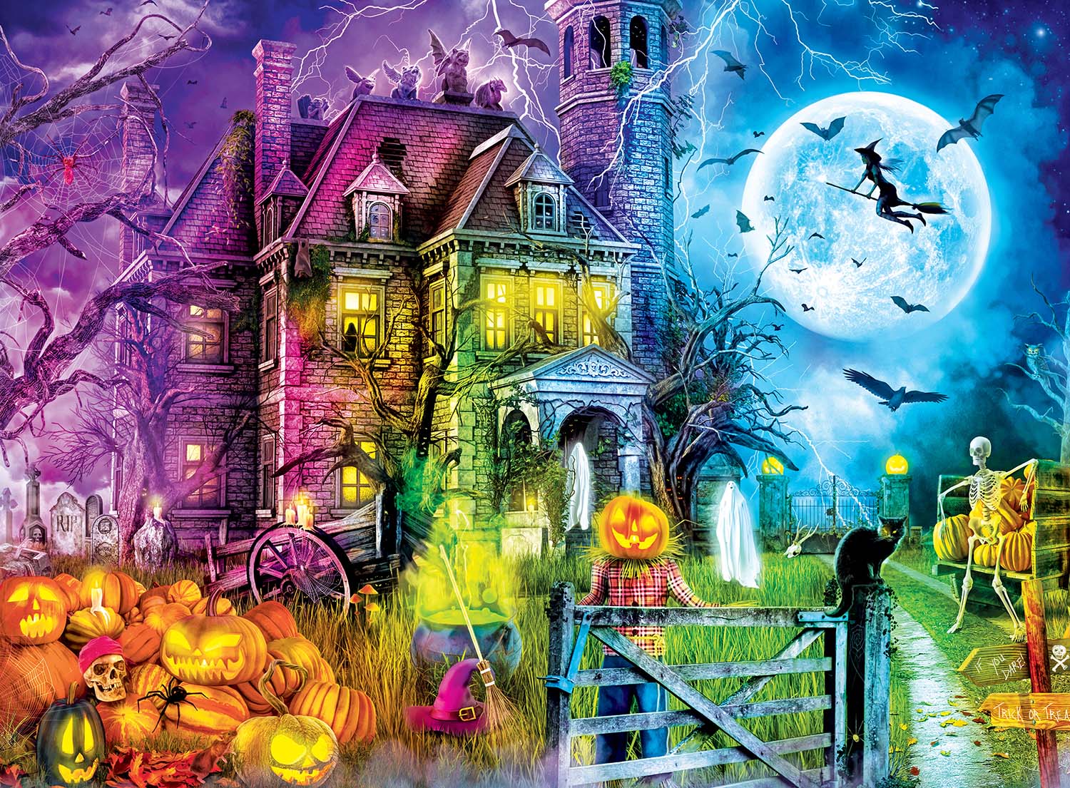 Spooky Nights  Halloween Glow in the Dark Puzzle