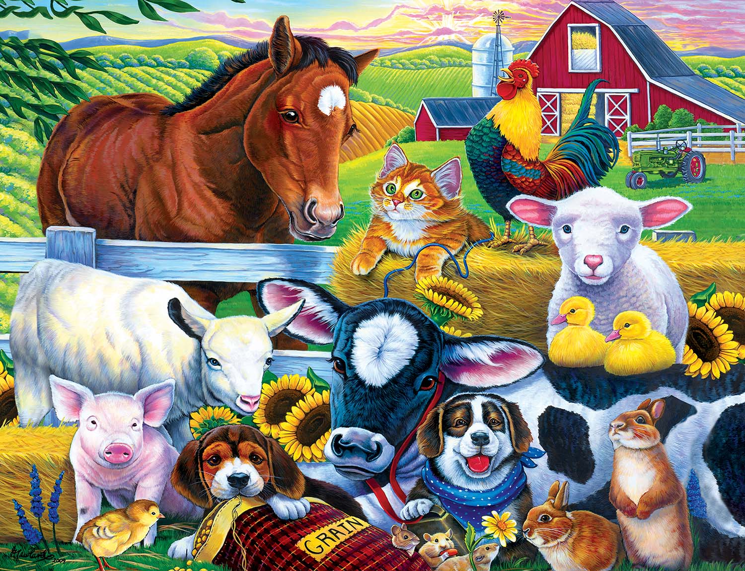 World of Animals - Farm Friends Farm Animal Jigsaw Puzzle
