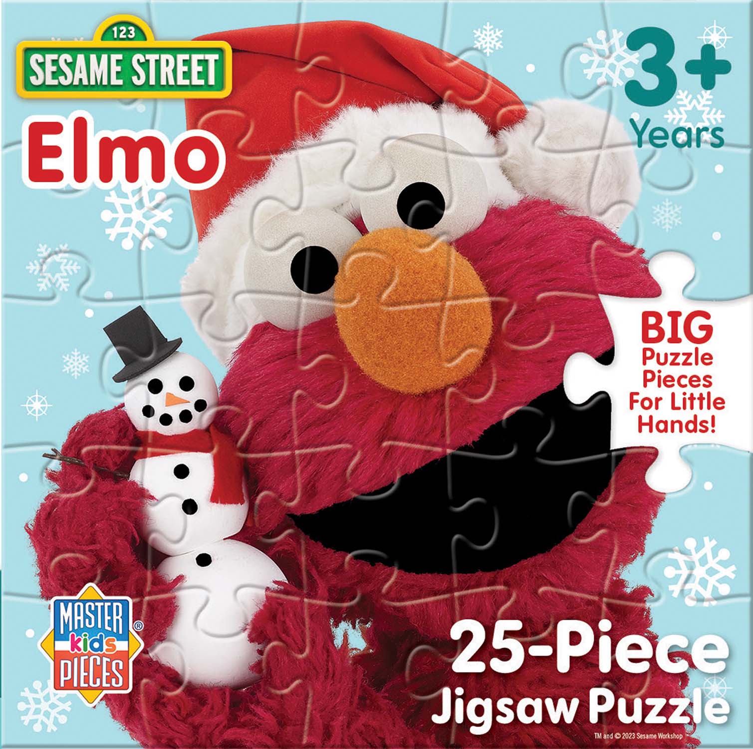 Sesame Street - Christmas - Elmo, 25 Pieces, MasterPieces | Puzzle ...