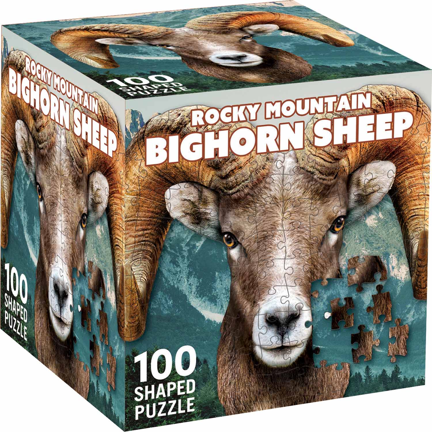 Rocky Mountain Bighorn Sheep  Animals Shaped Puzzle