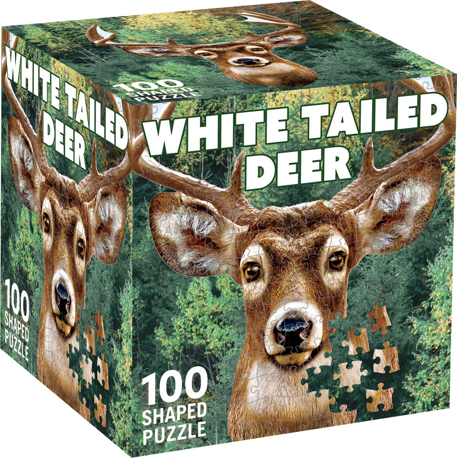 White Tail Deer  Forest Animal Shaped Puzzle