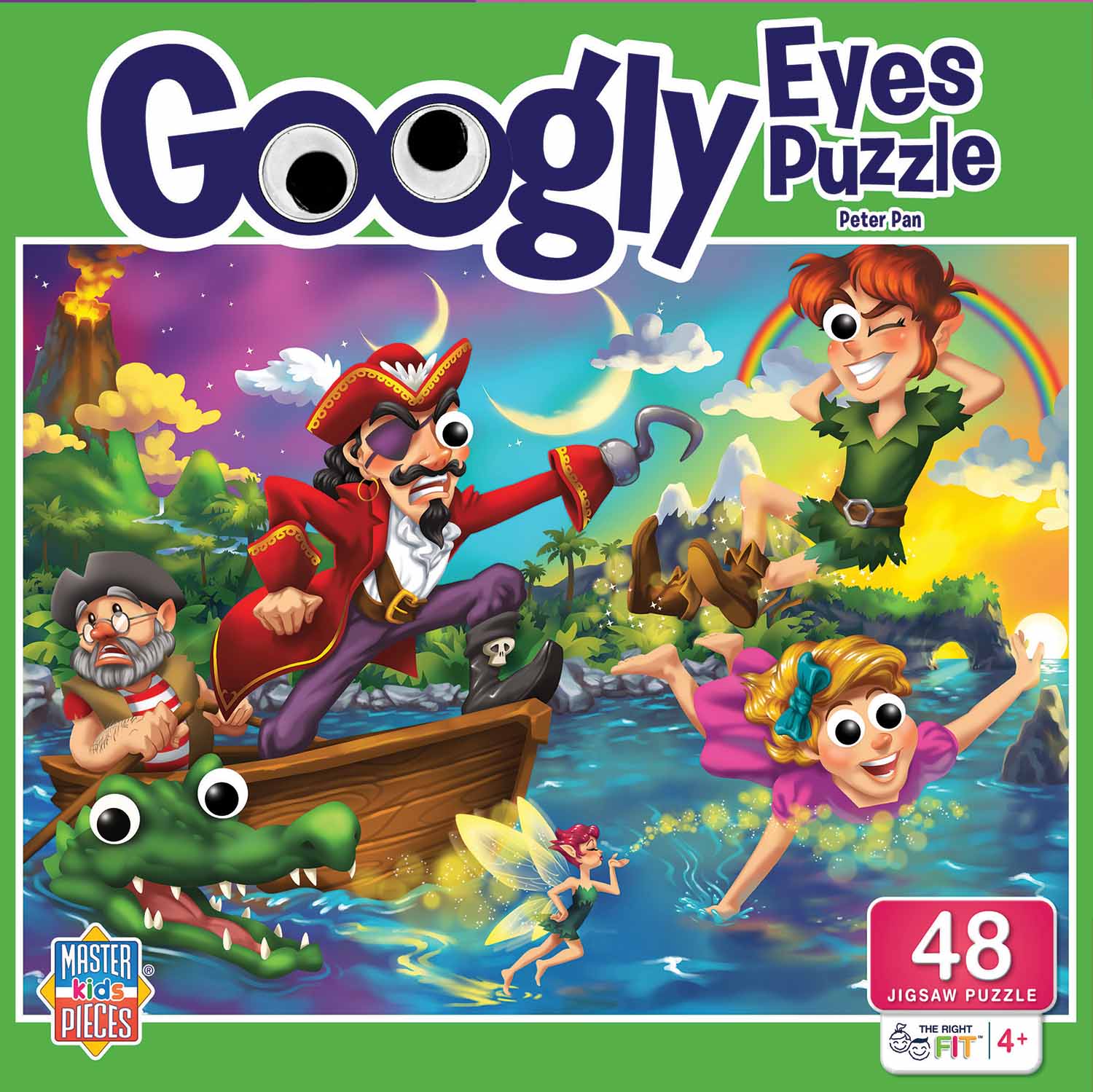 Googly Eyes Peter Pan , 48 Pieces, MasterPieces Puzzle Warehouse