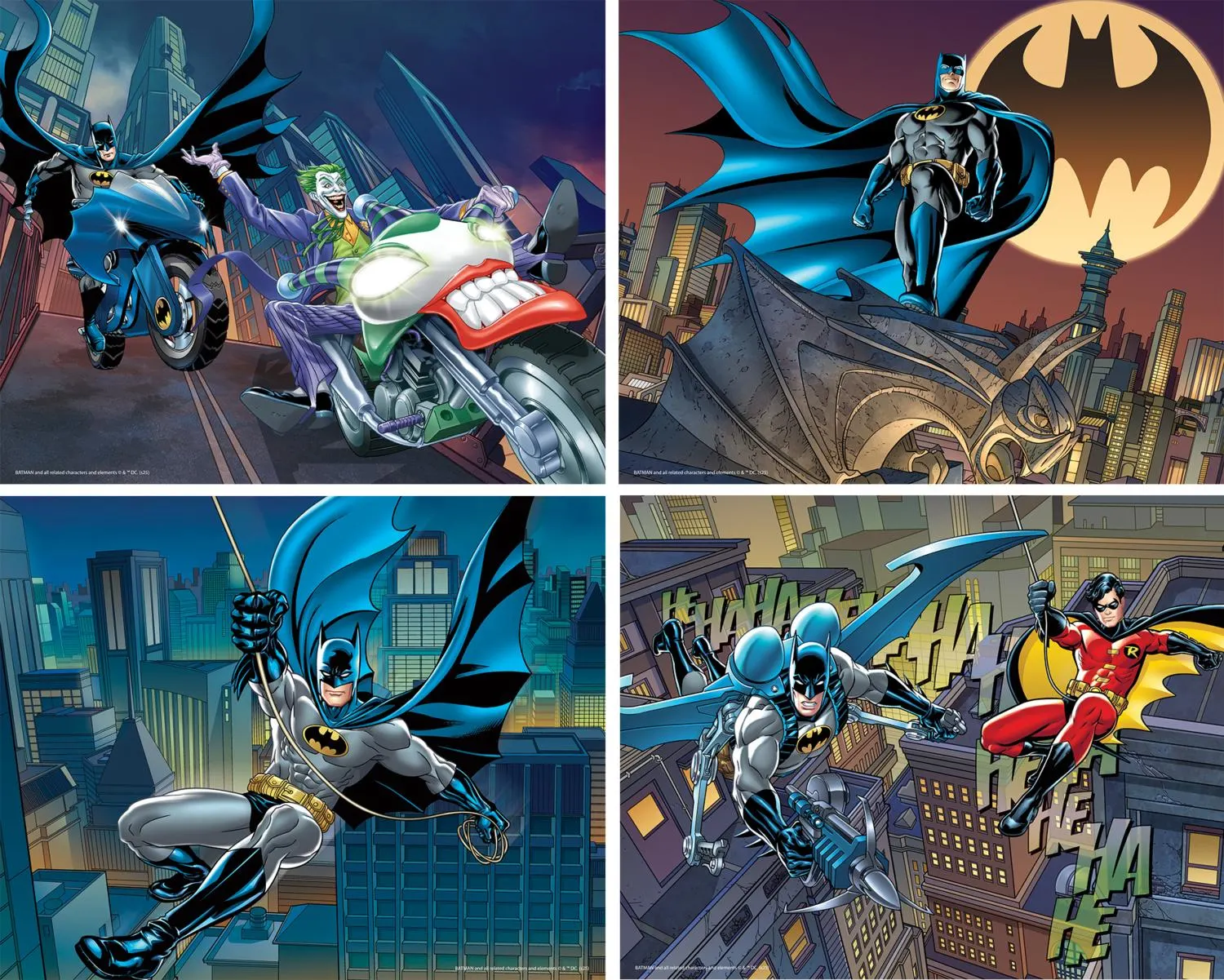 Batman - 4 Pack 100 Piece Puzzles Superheroes