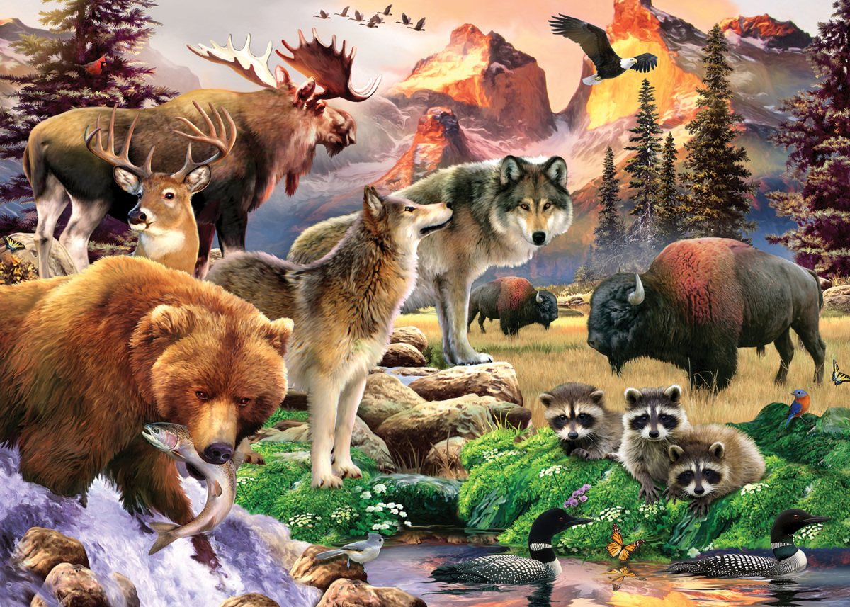 Call of the Wild - Scratch and Dent Forest Animal Jigsaw Puzzle